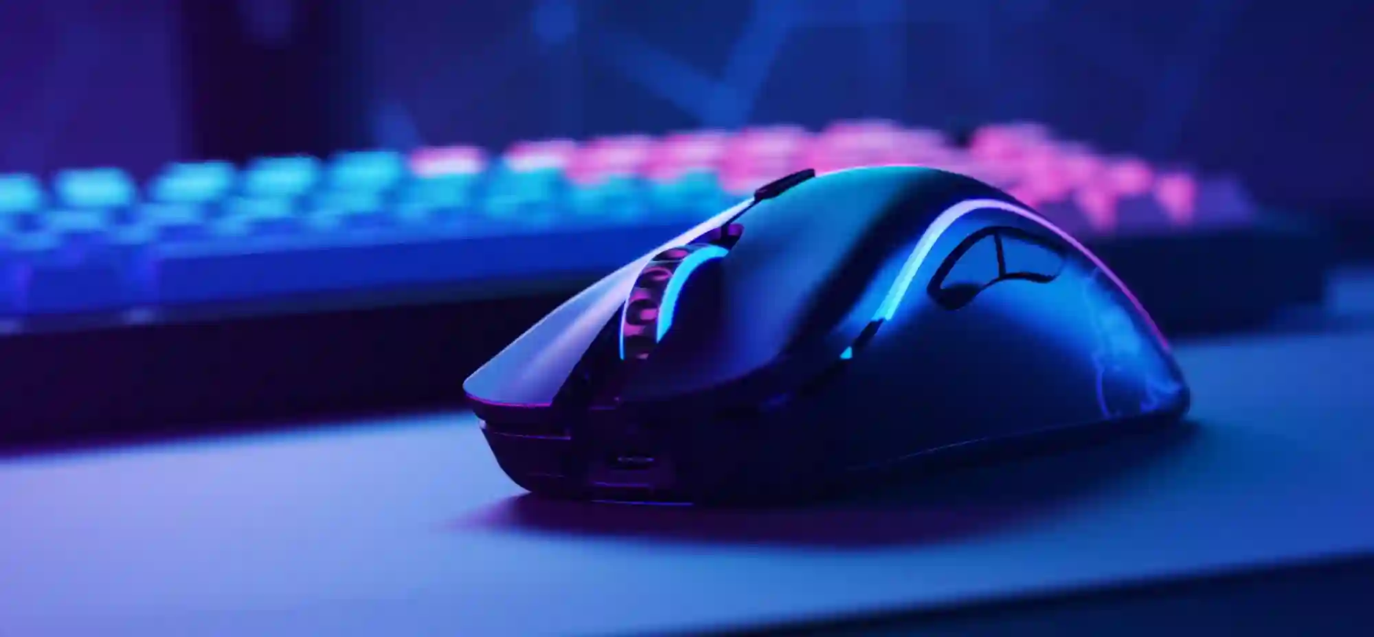 Glorious Model D Wireless gaming mouse giveaway prize showing its ergonomic shape and lightweight build
