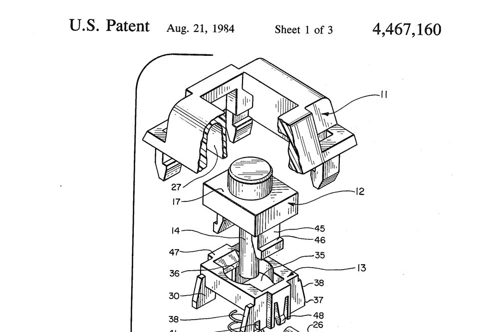 Mechanical keyboard with visible individual keyswitches illustrating the basics of mechanical keyboard technology