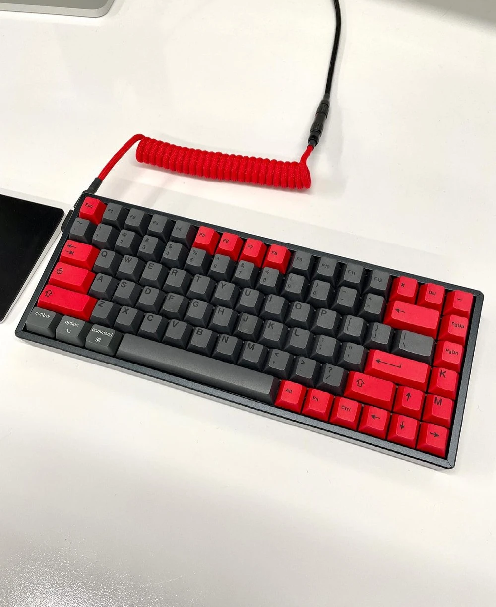 Keychron K2 mechanical keyboard used by MKBHD (Marques Brownlee) in his YouTube studio setup